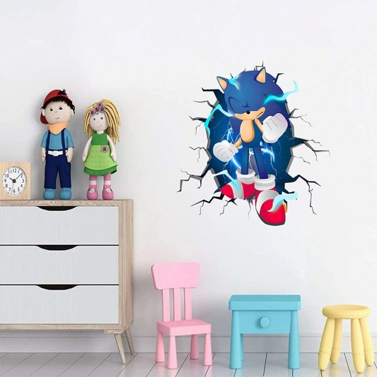 Sticker decorativ cu Sonic, 80 cm, 1119STK