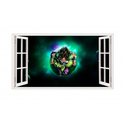 Sticker decorativ, fereastra 3D,  Dragon Ball, 85 cm, 1023STK