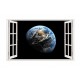 Sticker decorativ, fereastra 3D, Planeta, 85 cm, 1036STK Sticker decorativ, fereastra 3D, Planeta, 85 cm, 1036STK