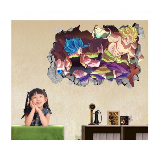 Sticker decorativ, gaura in perete 3D,  Dragon Ball, 85 cm, 1021STK-1