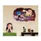 Sticker decorativ, gaura in perete 3D,  Dragon Ball, 85 cm, 1021STK