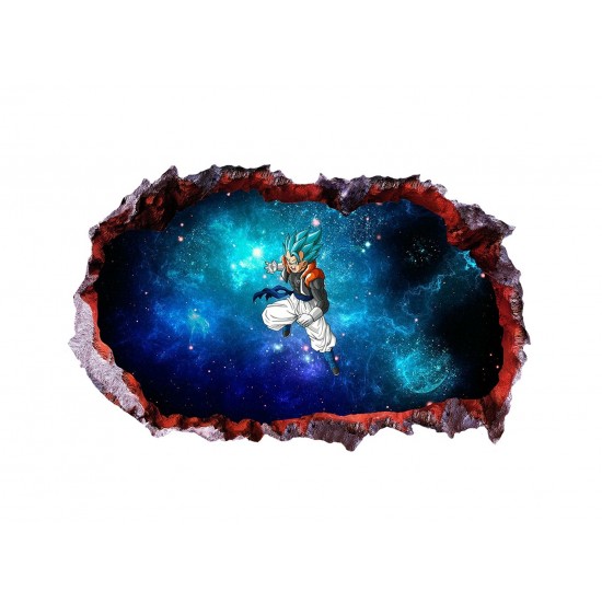 Sticker decorativ, gaura in perete 3D,  Dragon Ball, 85 cm, 1022STK-1