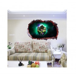 Sticker decorativ, gaura in perete 3D,  Dragon Ball, 85 cm, 1023STK-1
