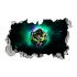 Sticker decorativ, gaura in perete 3D,  Dragon Ball, 85 cm, 1023STK-2