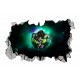 Sticker decorativ, gaura in perete 3D, Dragon Ball, 85 cm, 1023STK-2 Sticker decorativ, gaura in perete 3D, Dragon Ball, 85 cm, 1023STK-2