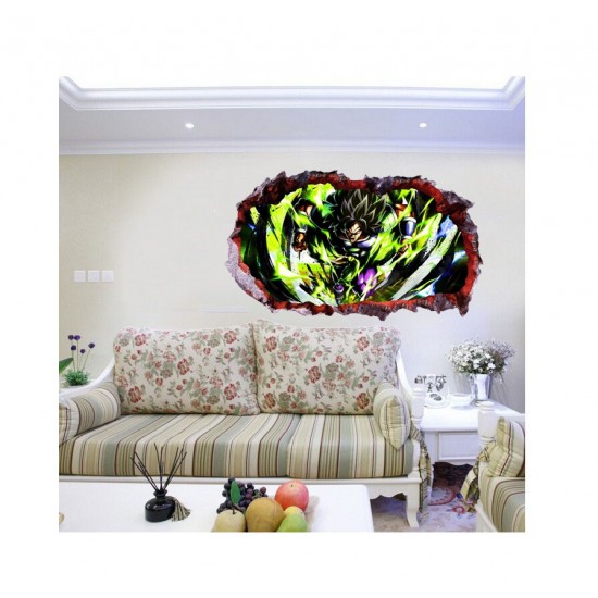 Sticker decorativ, gaura in perete 3D,  Dragon Ball, 85 cm, 1024STK