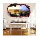 Sticker decorativ, gaura in perete 3D,  Fauna, 85 cm, 161STK-1