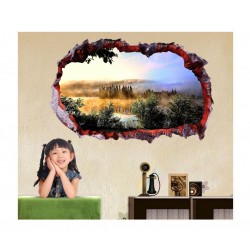 Sticker decorativ, gaura in perete 3D, Fauna, 85 cm, 161STK-1 Sticker decorativ, gaura in perete 3D, Fauna, 85 cm, 161STK-1