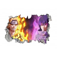 Sticker decorativ, gaura in perete 3D,  Naruto, 85 cm, 1020STK