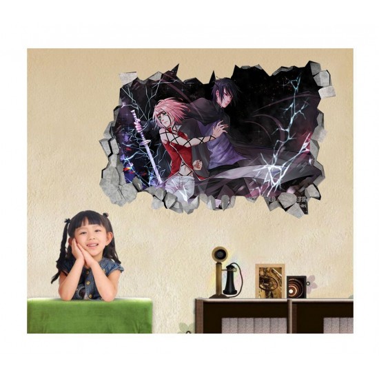 Sticker decorativ, gaura in perete 3D, Naruto, 85 cm, 1032STK Sticker decorativ, gaura in perete 3D, Naruto, 85 cm, 1032STK