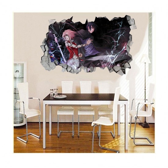 Sticker decorativ, gaura in perete 3D, Naruto, 85 cm, 1032STK Sticker decorativ, gaura in perete 3D, Naruto, 85 cm, 1032STK