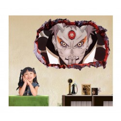 Sticker decorativ, gaura in perete 3D, Naruto, 85 cm, 1053STK-1 Sticker decorativ, gaura in perete 3D, Naruto, 85 cm, 1053STK-1