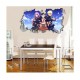 Sticker decorativ, gaura in perete 3D,  Naruto, 85 cm, 1054TK-2