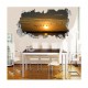 Sticker decorativ, gaura in perete 3D,  Rasarit, 85 cm, 175STK-2