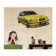 Sticker decorativ masina, 3D, 80 cm, 1010STK-3 Sticker decorativ masina, 3D, 80 cm, 1010STK-3