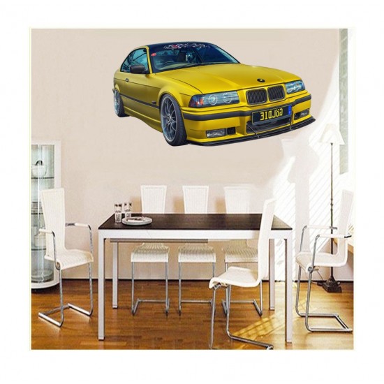 Sticker decorativ masina, 3D, 80 cm, 1010STK-3 Sticker decorativ masina, 3D, 80 cm, 1010STK-3