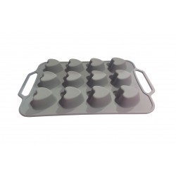 Tava din silicon, 12 Inimioare, 37 cm, CooKstyle, 128COF