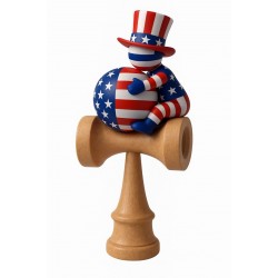 Kendama din lemn natural, Bila lemn + Sticker Waterproof USA pentru telefon, 174KD Kendama din lemn natural, Bila lemn + Sticker Waterproof USA pentru telefon, 174KD