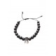 Bratara cu pietre naturale, Onix, Silver Crown, A4B138-1