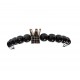 Bratara cu pietre naturale, Onix, Silver Crown, A4B138-1