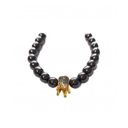 Bratara cu pietre naturale, Onix, Gold Crown, A4B141-1