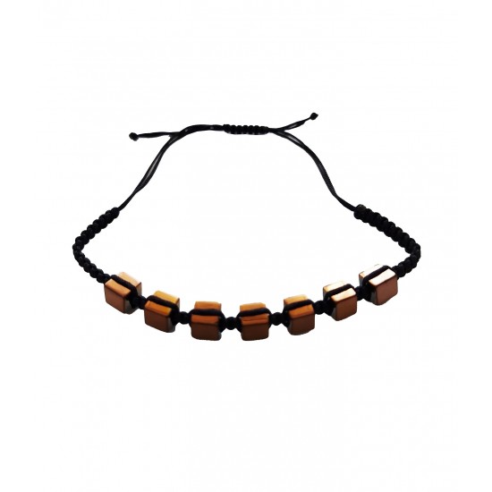 Bratara cu snur ajustabil, Brown, A4B117