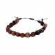 Bratara cu snur ajustabil, Brown Stone, A4B134