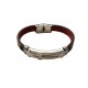 Bratara din piele ecologica, Cruce, Inox, A4B103 Bratara din piele ecologica, Cruce, Inox, A4B103