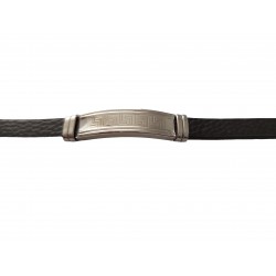 Bratara  din piele ecologica, Tribale, Inox, A4B76