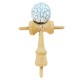 Kendama din lemn natural, Bila lemn +  Sticker Waterproof USA pentru telefon, 173KD