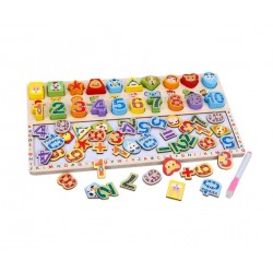 Joc educativ Forme geometrice si cifre, 3 in 1, Matematica distractiva, TT007 Joc educativ Forme geometrice si cifre, 3 in 1, Matematica distractiva, TT007