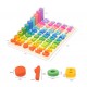 Joc educativ Forme geometrice si cifre, 3 in 1, Stivuirea culorilor, CX0612