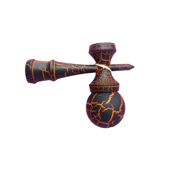 Kendama profesionala negru/portocaliu, 5KD