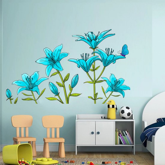 Sticker decorativ, Crin albastru, 150 cm, 397STK Sticker decorativ, Crin albastru, 150 cm, 397STK