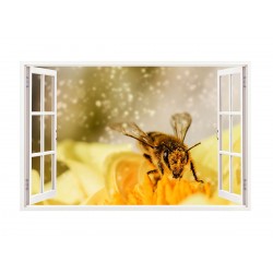 Sticker decorativ, Fereastra 3D, Albina, 85 cm, 279STK