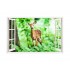 Sticker decorativ, Fereastra 3D, Caprioara, 85 cm, 284STK