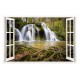 Sticker decorativ, Fereastra 3D, Cascada, 85 cm, 265STK