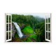 Sticker decorativ, Fereastra 3D, Cascada, 85 cm, 309STK