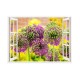 Sticker decorativ, Fereastra 3D, Flori, 85 cm, 278STK