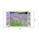 Sticker decorativ, Fereastra 3D, Lavanda, 85 cm, 297STK Sticker decorativ, Fereastra 3D, Lavanda, 85 cm, 297STK