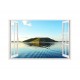 Sticker decorativ, Fereastra 3D, Ocean, 85 cm, 177STK