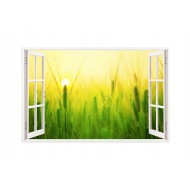 Sticker decorativ, Fereastra 3D Rasarit, 85 cm, 169STK