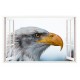 Sticker decorativ, Fereastra 3D, Vultur, 85 cm, 275STK