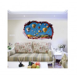 Sticker decorativ, Gaura in perete 3D, Baloane, 85 cm, 400STK Sticker decorativ, Gaura in perete 3D, Baloane, 85 cm, 400STK
