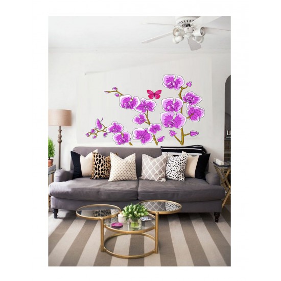 Sticker decorativ, Orhideie, 150 cm, 399STK-1