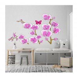 Sticker decorativ, Orhideie, 150 cm, 399STK-4