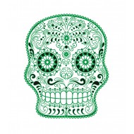 Sticker decorativ, Skull, 78 cm, 216STK-3