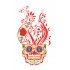 Sticker decorativ, Skull, 90 cm, 219STK-4