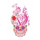 Sticker decorativ, Skull, 90 cm, 219STK-5 Sticker decorativ, Skull, 90 cm, 219STK-5
