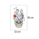 Sticker decorativ, Skull, 90 cm, 219STK-8 Sticker decorativ, Skull, 90 cm, 219STK-8